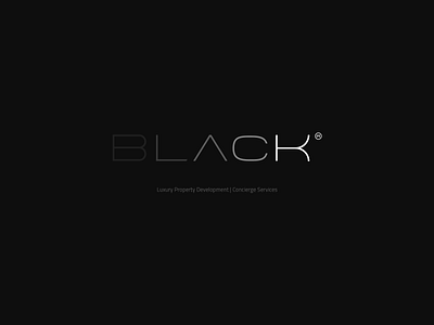 Black® black concierge gradient logodesign logotype property