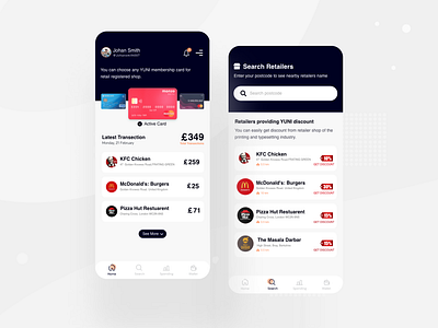 Finance App UI Design