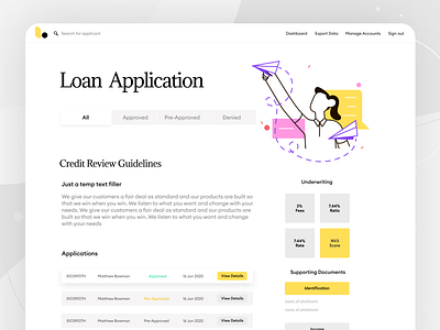 Online loan apply web UI branding design illustration loan ui logo mobile apps saad khan ui ux wb ui