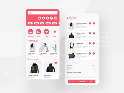 E-commerce App UI bag cart design ecommerce mobile apps new saad khan saadkhanuiux shopping