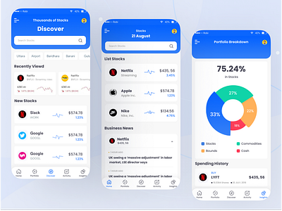 Stock Exchange App UI