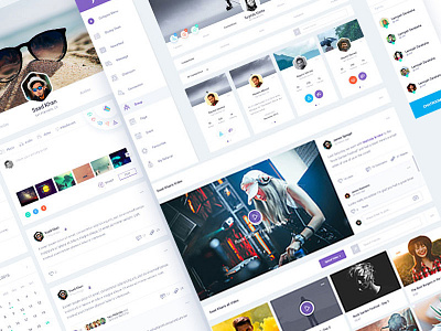 Social Networking facebook facebook redesign instagram instagram redesign network social social network social network ui kit