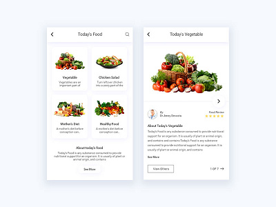 Healthy food-ordering apps android food apps food mobile apps healthy ios kit minimal. new uikit