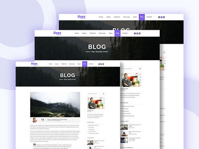 Azex Blog azex blog creative design material new psd saad khan simple template ui uiux designer