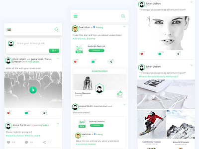 Meetup Social App UIKit android ios kit minimal. mobile apps new screen shearing apps uikit