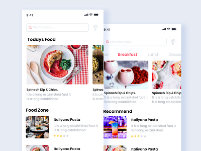 Foodbuy Home screen design food app food app ui kit mobile apps new restaraunt saad khan ui uiux ux