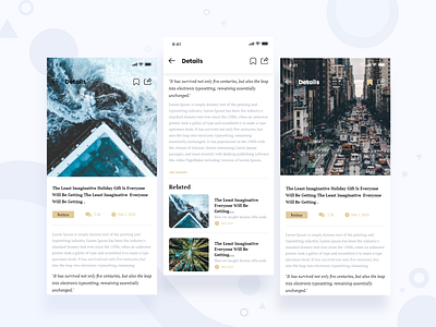 News details android creative design ios kit mobile apps new news newsfeed newsletter saad khan saadkhanuiux simple ui