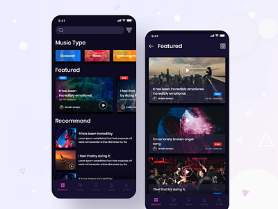 Music App UI.