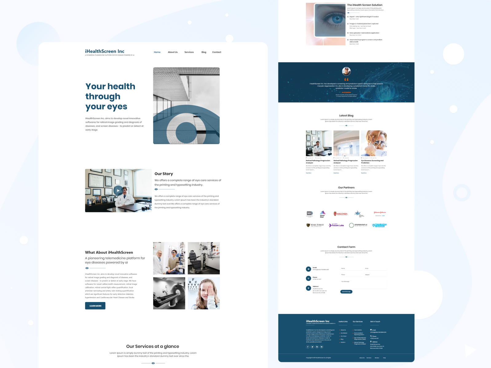 Company Landing Page Ui By Shad Khan Ui Ux On Dribbble