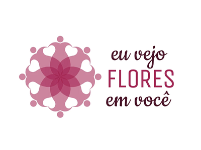 I See Flowers in You - Logo Design branding design feminism feminist flower girl letter logo pink women