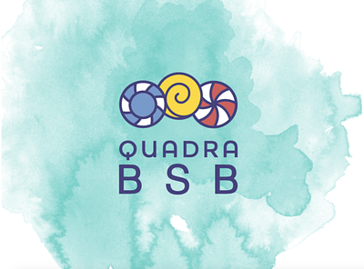 Quadra BSB Service - Design and Branding branding brasilia brazil candy design food food truck logo logo design service design sweet watercolor