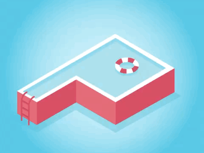 P of pool! isometric pool type