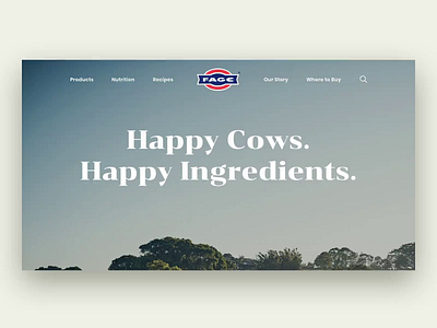 Homepage Design Concept branding concept design food homepage homepage design website yogurt