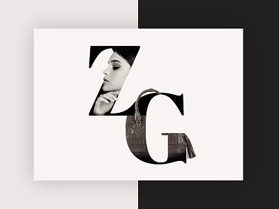 Promo graphic for Zambezi Grace accessories bag branding fashion logo masking minimal photo purse