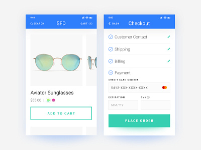 Checkout Design checkout ecommerce app