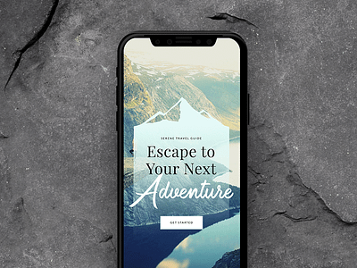 Serene Travel blog cta travel typography