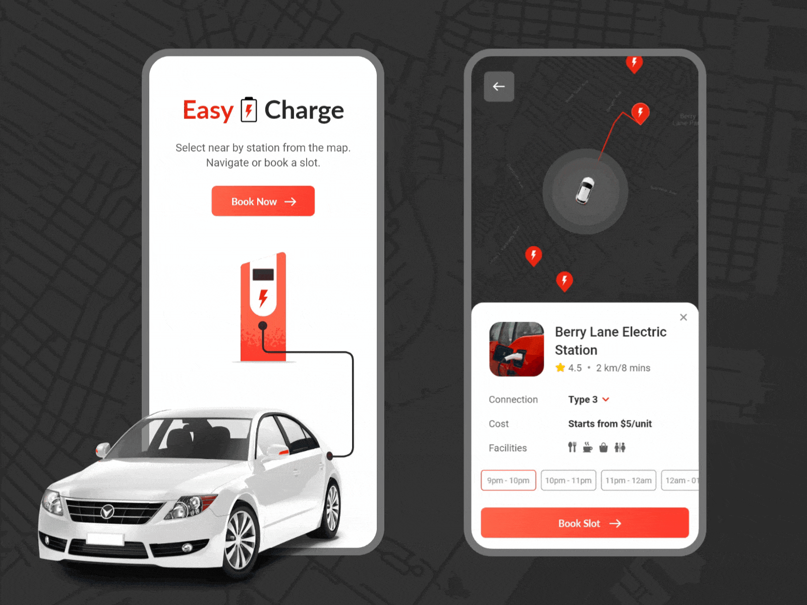Best Ev Charging Station App designs, themes, templates and
