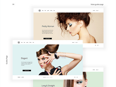 Shampoo Website Concept | 04 clear concept fashion minimal minimalistic simple ui ux web website