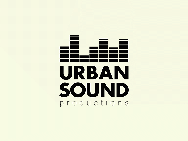 Logo Urban Sound design geometric gif gif animated gif animation logo minimal motion motion animation simple