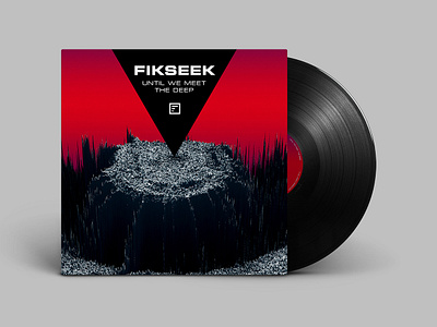 Fikseek Cover abstract cover cover design geometric glitch glitchart graphic graphic design minimal music cover red and black