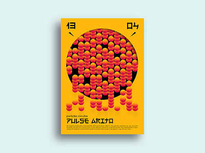 Pulse Arito Poster abstract affiche geometric graphic graphic design minimal poster poster design simple
