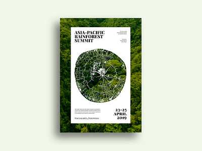 Rainforest Summit Poster affiche graphic design minimal poster poster design simple