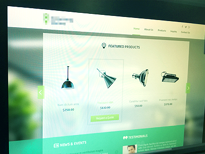 Web colours green light products web design website