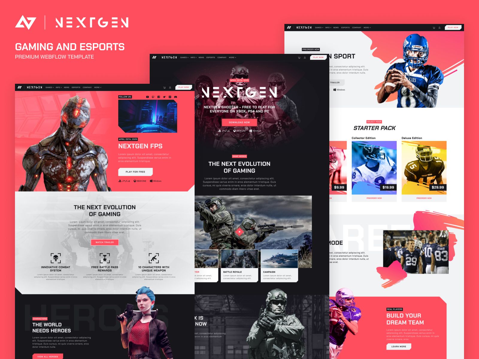 Nextgen - Game HTML5 Responsive Website Template