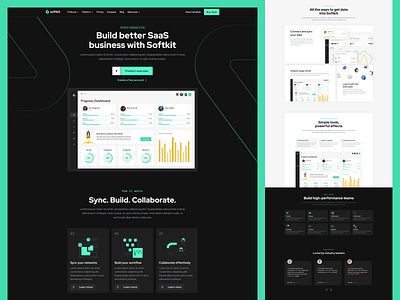 Softkit - Software, SaaS, Startup Webflow Template