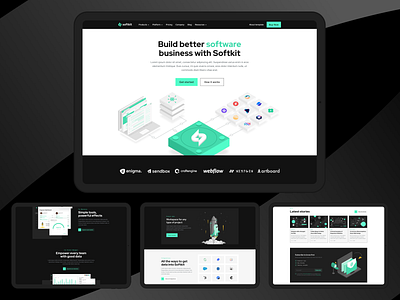 Softkit - Software, SaaS, Startup Webflow website template