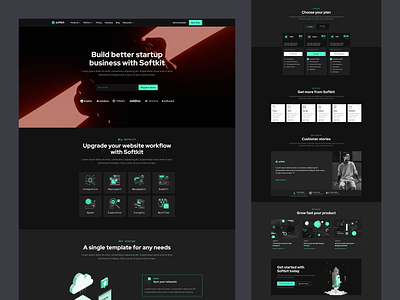Softkit - Software, SaaS, Startup Website Template