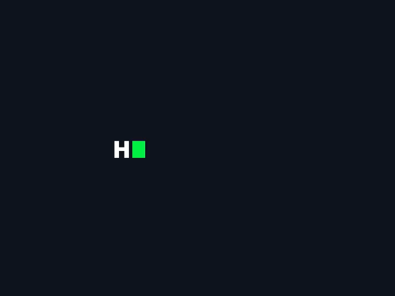 HackerRank Logo Animation animate animation brand design branding dark dark theme design figma gif illustrator loading loading animation logo minimal motion design product typography vector