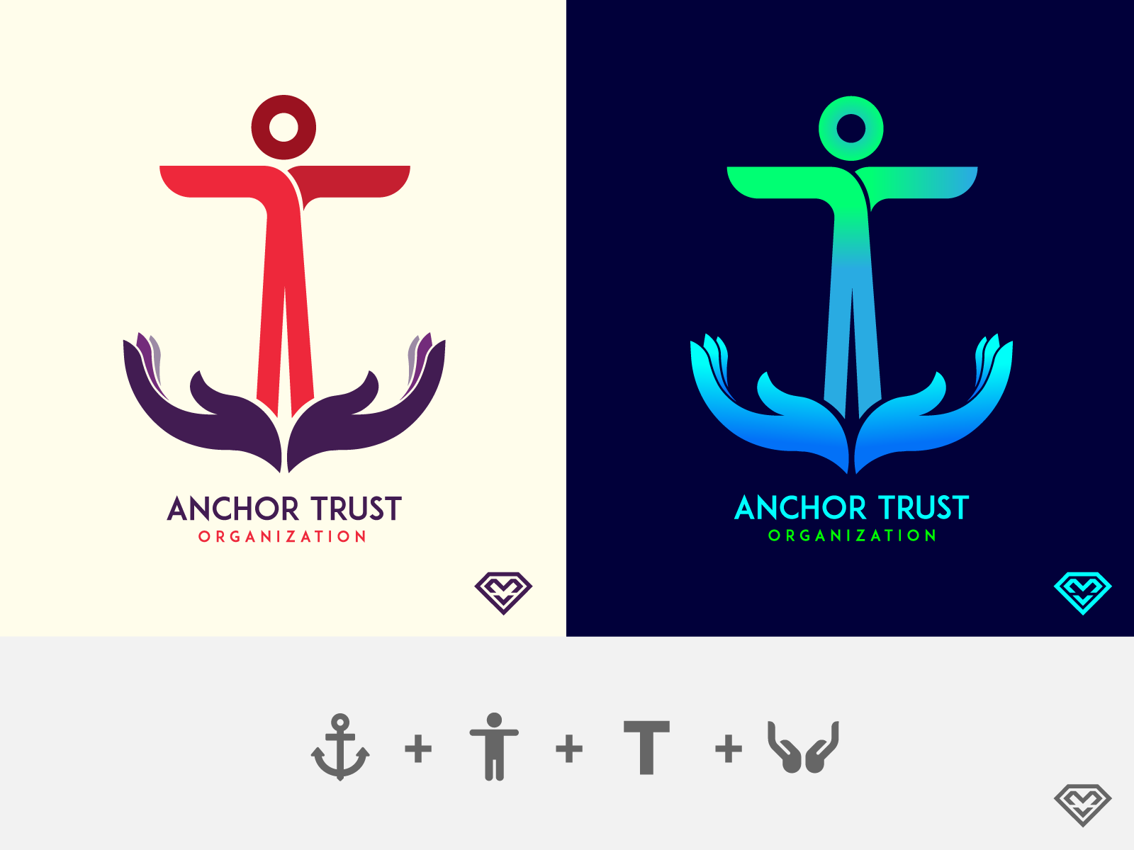 Blue Navy Anchor Logo icon With Transparent Background 24037165 PNG