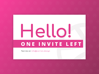 Dribbble invite