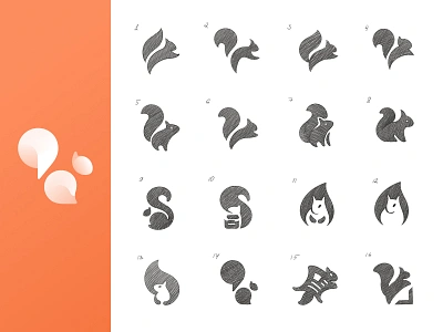 Skyur: : Logo ideas exploration armenian branding design identity logo logotipo logotype marca news news logo newsapp squirrel squirrel logo