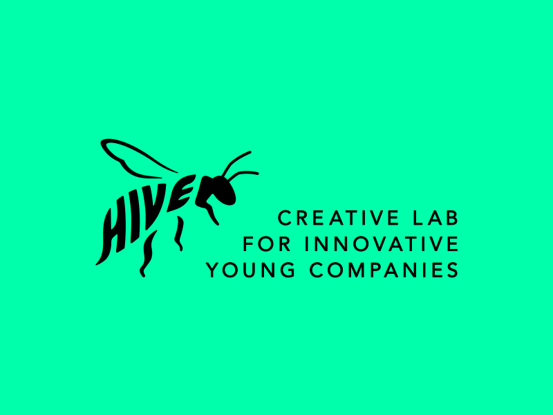 Branding: Hive - Creative Lab for Innovative Young Companies bee brand branding business hive identity incubator logo startup