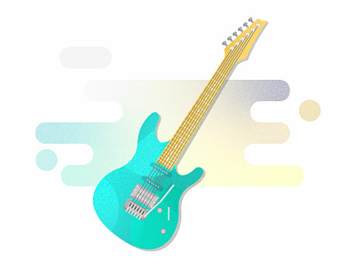 Electric Gradients gradients guitar illustration music strings