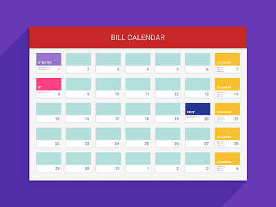 Bill Calendar