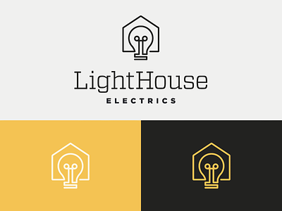 LightHouse bulb electric home house light light bulb light house lightbulb lighthouse logo