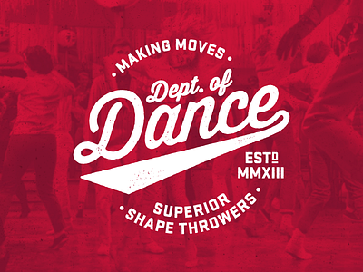 Dept. of Dance dance logo t shirt