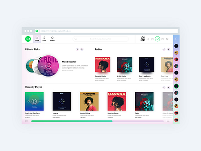 Spotify UI Redesign redesign ui ux