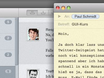 Compose a mail with Chummy chummy email mac mail osx ui