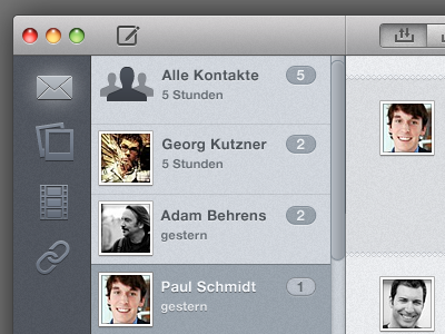 Media Filters email icon mail osx ui