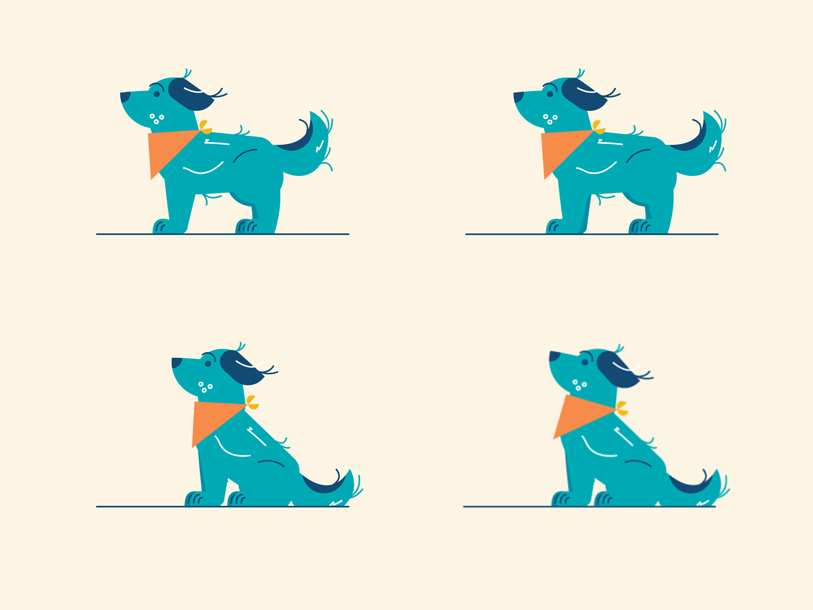 Dog Training Animations by Clint Hess for Siege Media on Dribbble