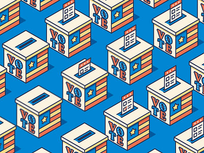 Voting Ballot Animation after effects america animation ballot election isometric isometric illustration president vote voter voting
