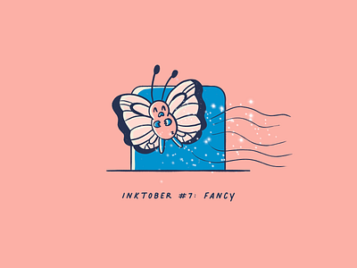 Vectober 2020 #7: Fancy butterfly butterfree fancy handdrawn inktober inktober2020 pokemon pokemon art procreate shiny