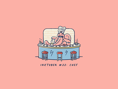 Vectober 2020 #22: Chef chef handdrawn illustration inktober inktober2020 pokemon procreate series tongue vectober