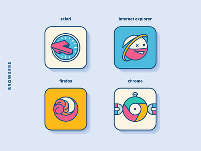 PokéOS App Icons: Browsers browser chrome home screen icon set icons ios app phone app pokemon safari