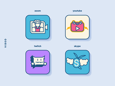 PokéOS App Icons: Video Services