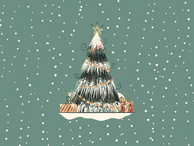Christmas Tree Animation 2d animation christmas christmas tree procreate stop motion tree